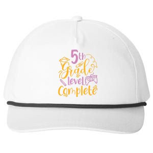 5th Grade Level Complete Fifth Grader School Graduation Snapback Five-Panel Rope Hat