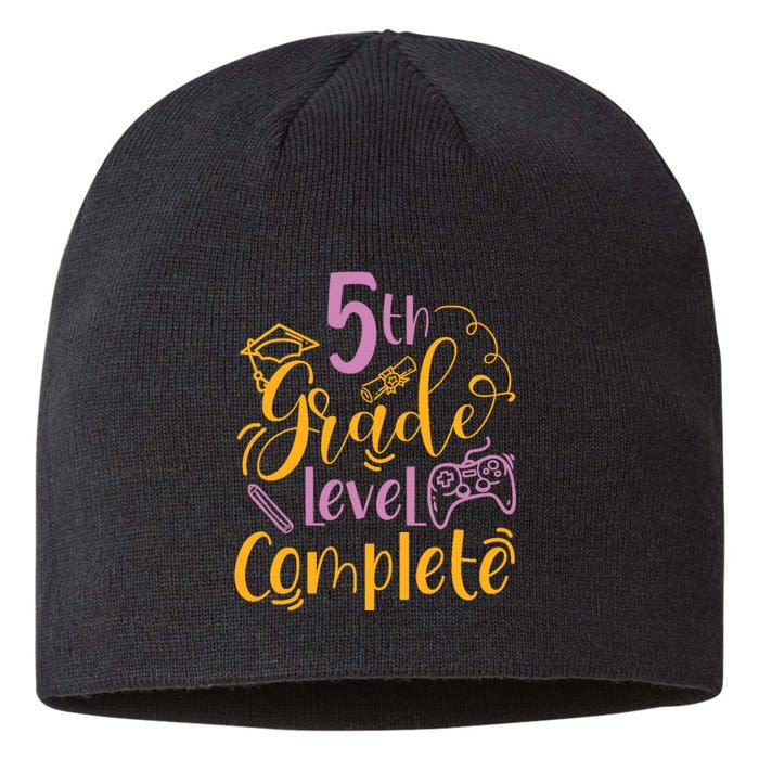 5th Grade Level Complete Fifth Grader School Graduation Sustainable Beanie