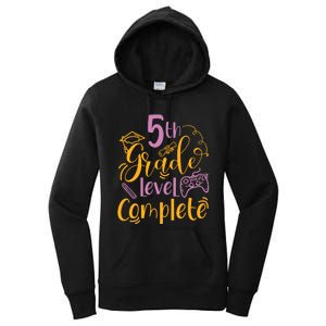 5th Grade Level Complete Fifth Grader School Graduation Women's Pullover Hoodie