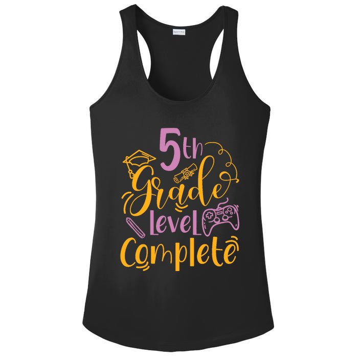 5th Grade Level Complete Fifth Grader School Graduation Ladies PosiCharge Competitor Racerback Tank