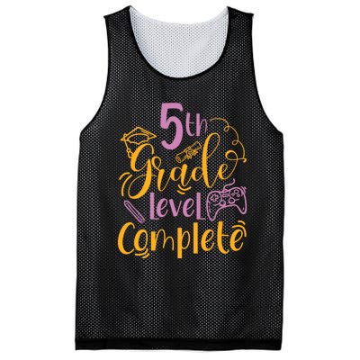 5th Grade Level Complete Fifth Grader School Graduation Mesh Reversible Basketball Jersey Tank