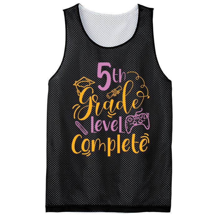 5th Grade Level Complete Fifth Grader School Graduation Mesh Reversible Basketball Jersey Tank