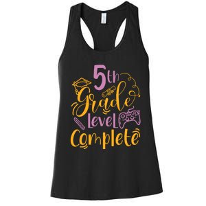 5th Grade Level Complete Fifth Grader School Graduation Women's Racerback Tank