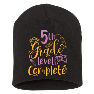 5th Grade Level Complete Fifth Grader School Graduation Short Acrylic Beanie