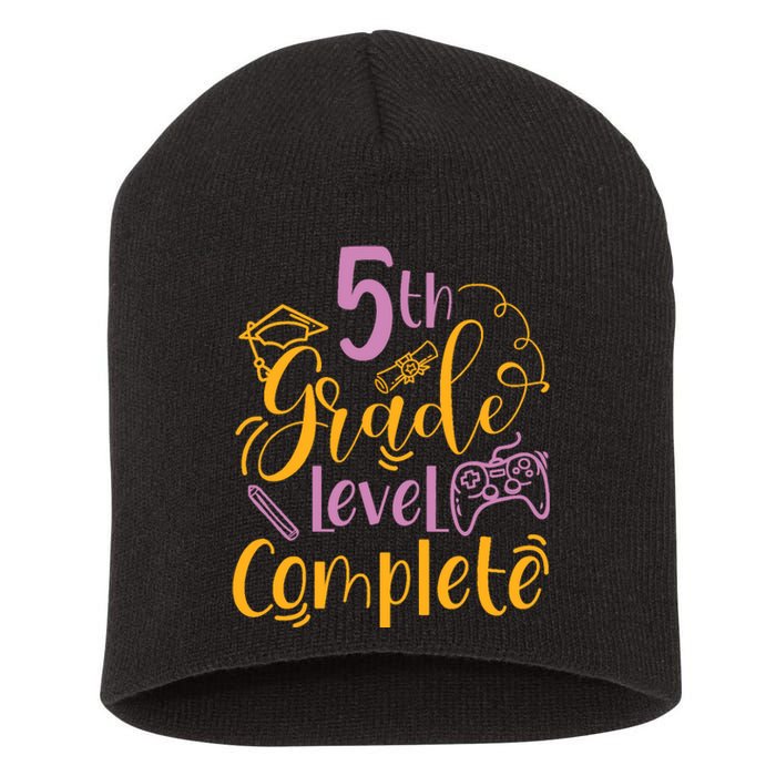 5th Grade Level Complete Fifth Grader School Graduation Short Acrylic Beanie