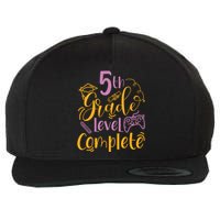 5th Grade Level Complete Fifth Grader School Graduation Wool Snapback Cap