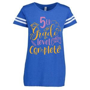 5th Grade Level Complete Fifth Grader School Graduation Enza Ladies Jersey Football T-Shirt