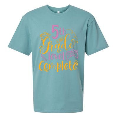 5th Grade Level Complete Fifth Grader School Graduation Sueded Cloud Jersey T-Shirt