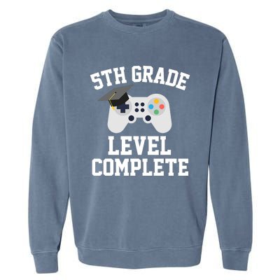 5th grade level complete graduation graduate gamers Garment-Dyed Sweatshirt