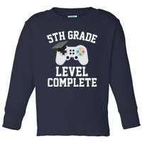 5th grade level complete graduation graduate gamers Toddler Long Sleeve Shirt