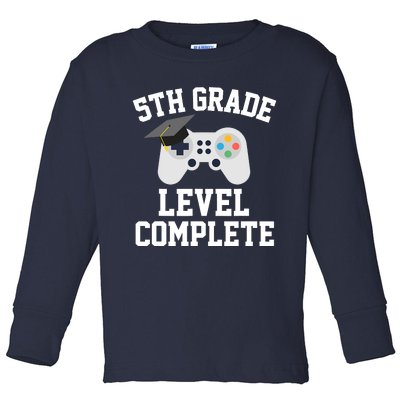 5th grade level complete graduation graduate gamers Toddler Long Sleeve Shirt