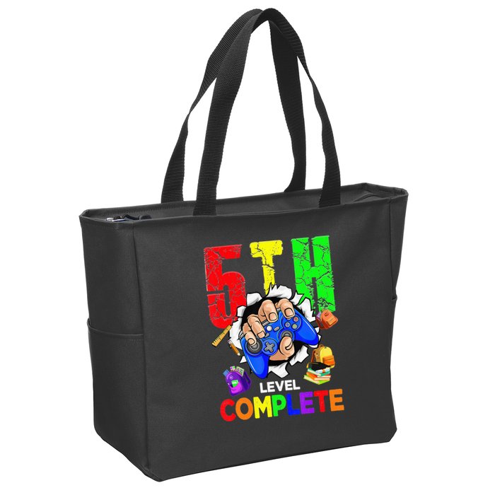 5Th Grade Level Complete Graduation Last Day Of School Zip Tote Bag