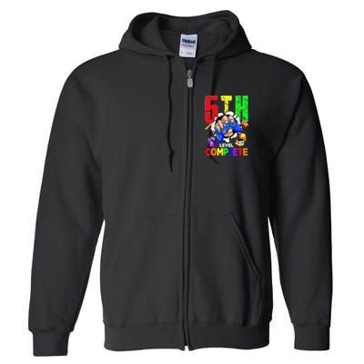 5Th Grade Level Complete Graduation Last Day Of School Full Zip Hoodie