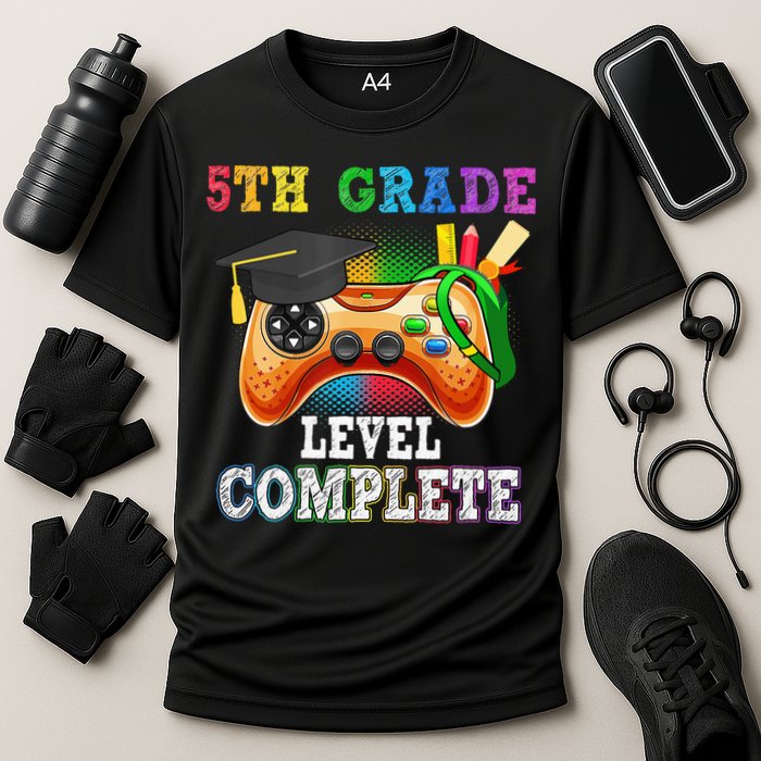5Th Grade Level Complete Last Day Of School Graduation Cooling Performance Crew T-Shirt