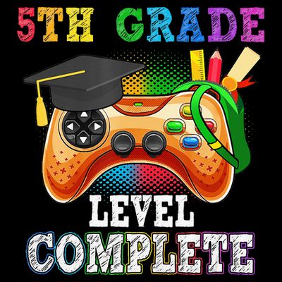 5Th Grade Level Complete Last Day Of School Graduation T-Shirt