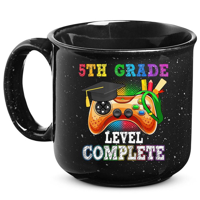 5Th Grade Level Complete Last Day Of School Graduation 15oz Campfire Ceramic Mug