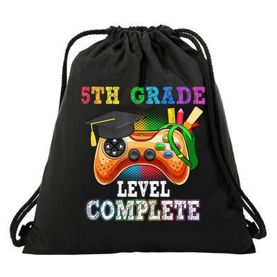 5Th Grade Level Complete Last Day Of School Graduation Drawstring Bag