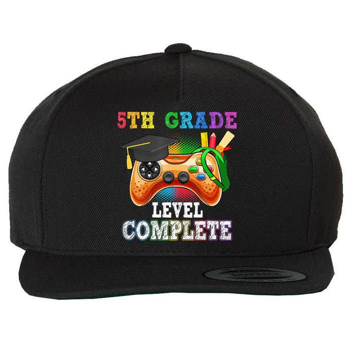 5Th Grade Level Complete Last Day Of School Graduation Wool Snapback Cap