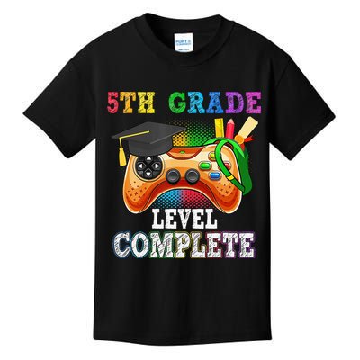 5Th Grade Level Complete Last Day Of School Graduation Kids T-Shirt