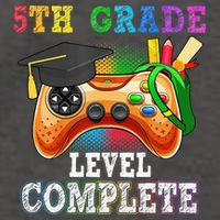 5Th Grade Level Complete Last Day Of School Graduation Vector Backpack