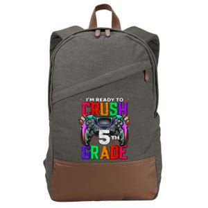 5th Grade Level Unlocked Game On 5th Grade Back To School Cotton Canvas Backpack