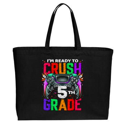 5th Grade Level Unlocked Game On 5th Grade Back To School Cotton Canvas Jumbo Tote