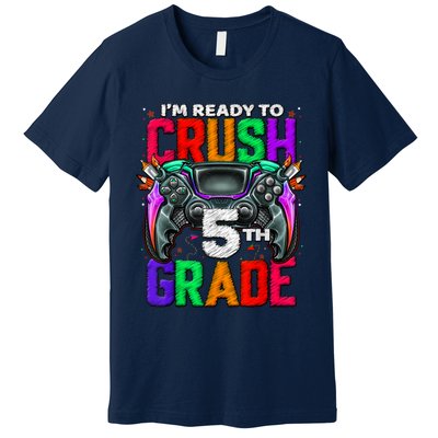 5th Grade Level Unlocked Game On 5th Grade Back To School Premium T-Shirt