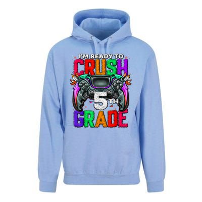 5th Grade Level Unlocked Game On 5th Grade Back To School Unisex Surf Hoodie