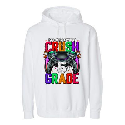 5th Grade Level Unlocked Game On 5th Grade Back To School Garment-Dyed Fleece Hoodie