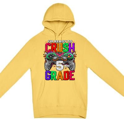 5th Grade Level Unlocked Game On 5th Grade Back To School Premium Pullover Hoodie