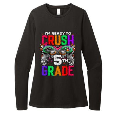 5th Grade Level Unlocked Game On 5th Grade Back To School Womens CVC Long Sleeve Shirt