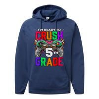 5th Grade Level Unlocked Game On 5th Grade Back To School Performance Fleece Hoodie