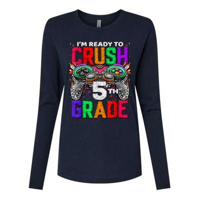 5th Grade Level Unlocked Game On 5th Grade Back To School Womens Cotton Relaxed Long Sleeve T-Shirt