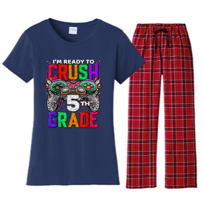 5th Grade Level Unlocked Game On 5th Grade Back To School Women's Flannel Pajama Set