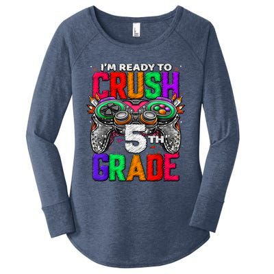 5th Grade Level Unlocked Game On 5th Grade Back To School Women's Perfect Tri Tunic Long Sleeve Shirt