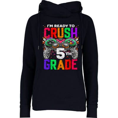 5th Grade Level Unlocked Game On 5th Grade Back To School Womens Funnel Neck Pullover Hood