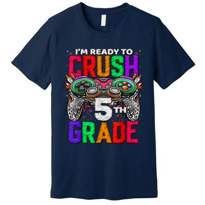 5th Grade Level Unlocked Game On 5th Grade Back To School Premium T-Shirt