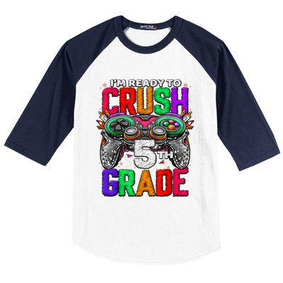 5th Grade Level Unlocked Game On 5th Grade Back To School Baseball Sleeve Shirt