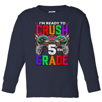 5th Grade Level Unlocked Game On 5th Grade Back To School Toddler Long Sleeve Shirt