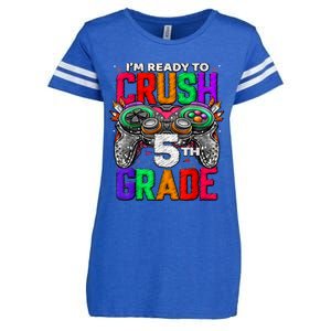 5th Grade Level Unlocked Game On 5th Grade Back To School Enza Ladies Jersey Football T-Shirt