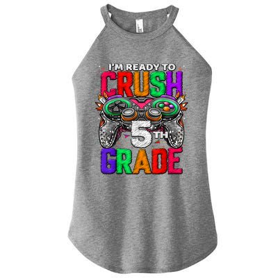 5th Grade Level Unlocked Game On 5th Grade Back To School Women's Perfect Tri Rocker Tank