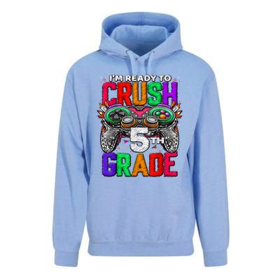 5th Grade Level Unlocked Game On 5th Grade Back To School Unisex Surf Hoodie