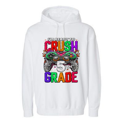 5th Grade Level Unlocked Game On 5th Grade Back To School Garment-Dyed Fleece Hoodie