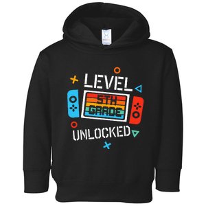 5th Grade Level Unlocked Video Game Back To School Toddler Hoodie