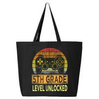 5th Grade Level Unlocked First Day Of School Video Gamer 25L Jumbo Tote