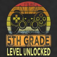 5th Grade Level Unlocked First Day Of School Video Gamer Golf Towel