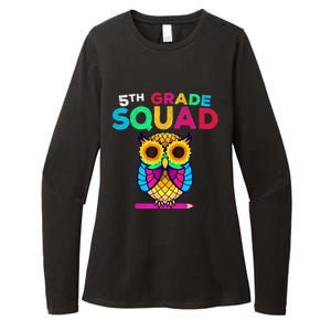 5th Grade Squad Sunflower Owl Fifth Grade Teacher Womens CVC Long Sleeve Shirt