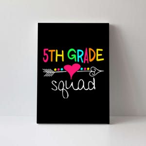 5th Grade Squad Fifth Teacher Student Team Back To School Gift Canvas