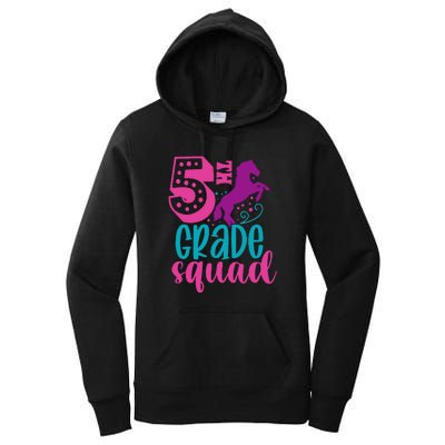 5th Grade Squad Back To School Teacher Fifth Grade Gift Women's Pullover Hoodie