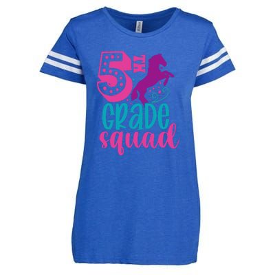 5th Grade Squad Back To School Teacher Fifth Grade Gift Enza Ladies Jersey Football T-Shirt